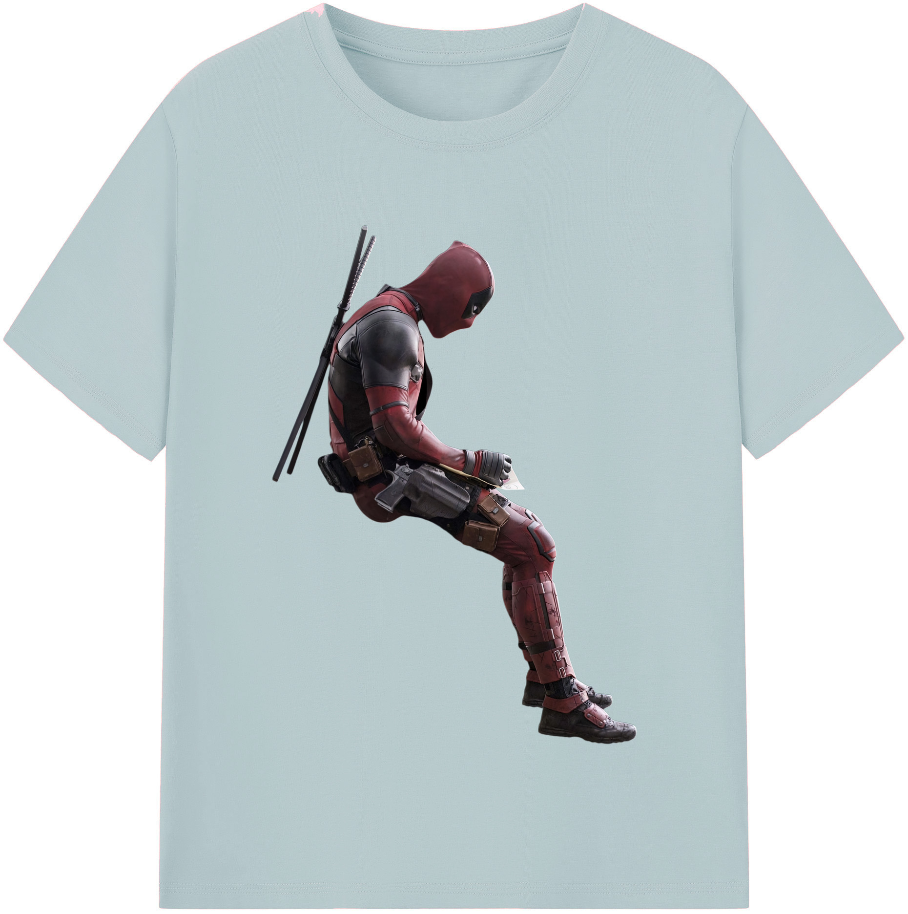 （画像用） Deadpool デッドプール 綿100％半袖Tシャツ（フロントプリント）